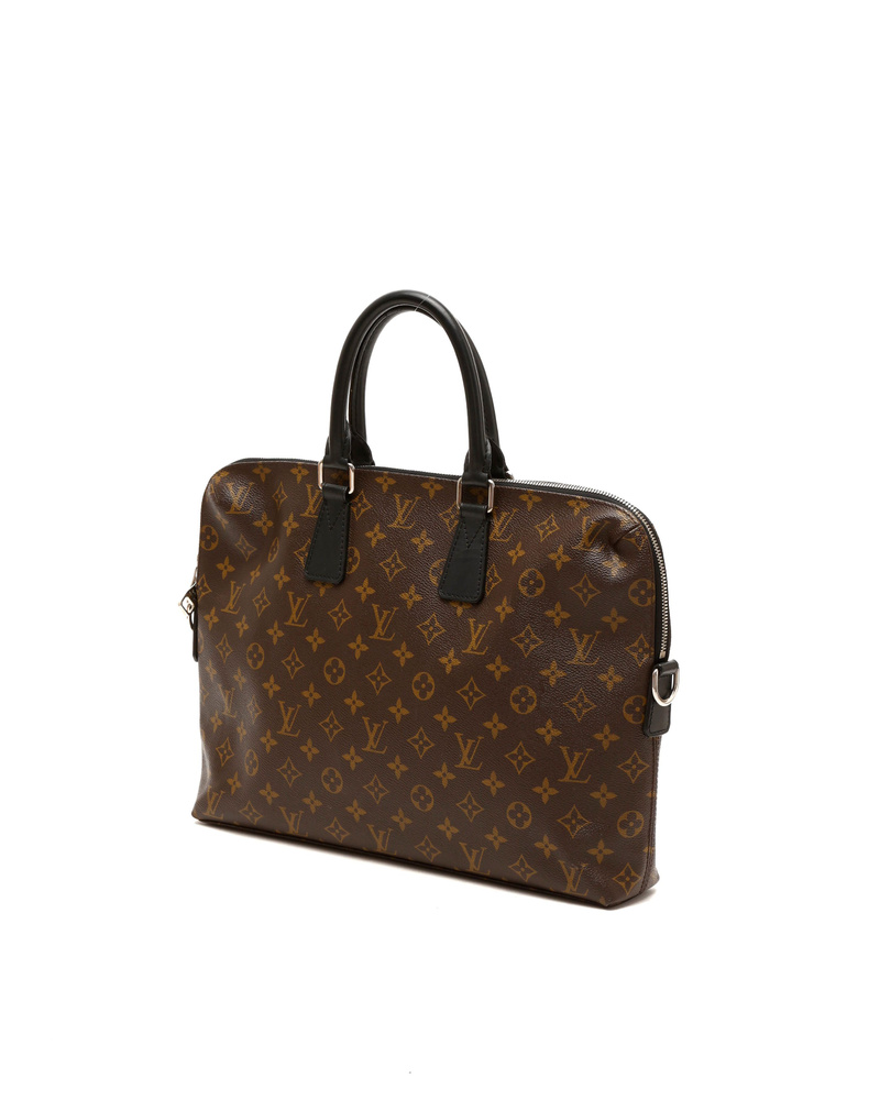 Louis Vuitton Monogram Macassar Porte-Document Jour Business Bag
