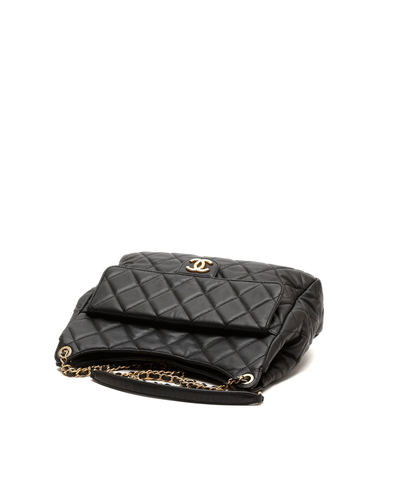 Chanel Caviar Large Wavy CC Bag