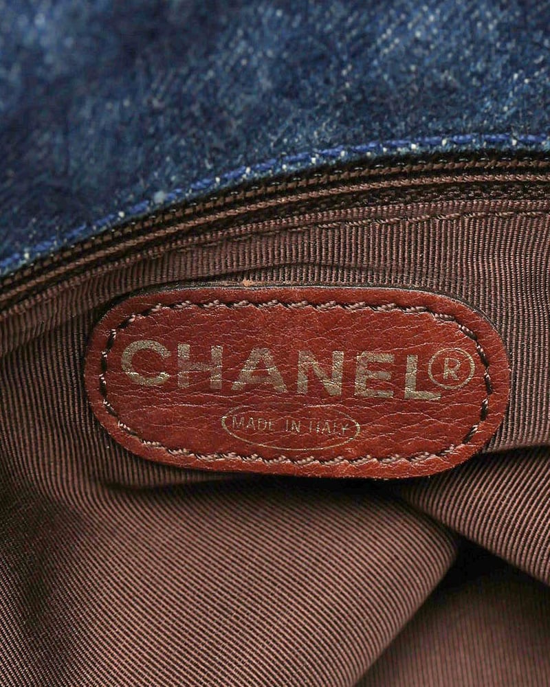 Chanel Coco Mark Denim Tote Bag