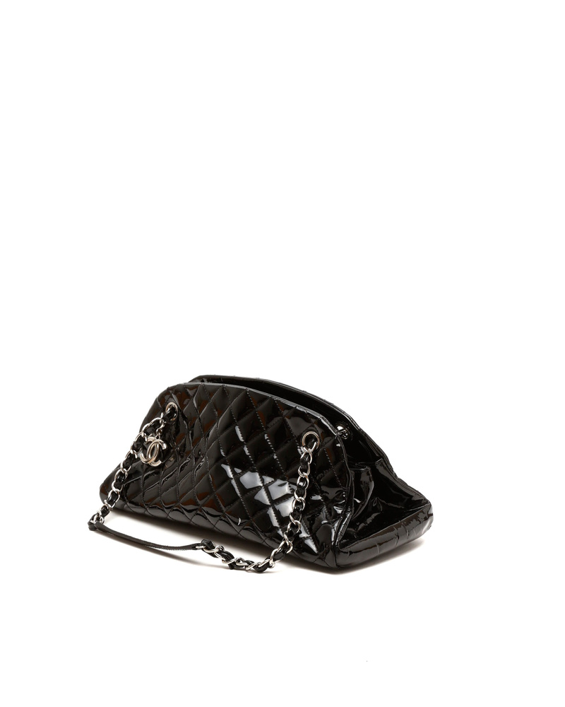 Chanel Patent Just Mademoiselle Bowling Bag