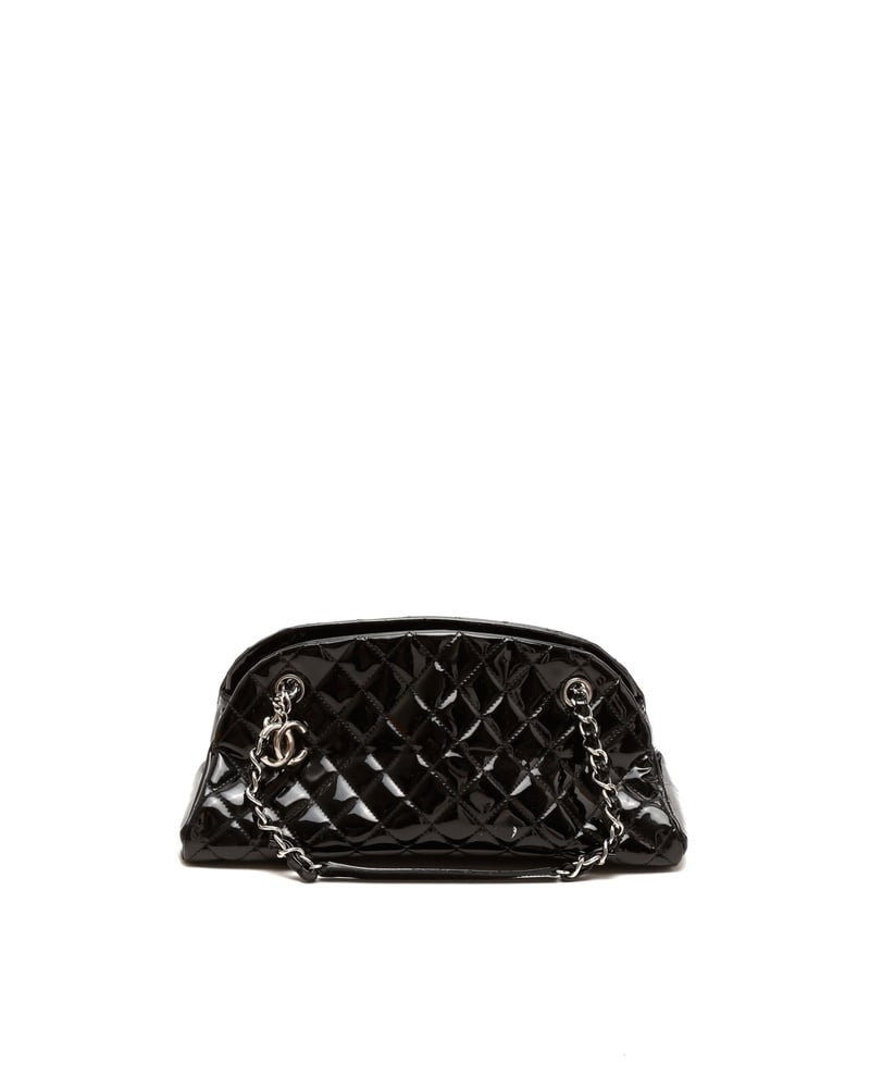 Chanel Patent Just Mademoiselle Bowling Bag