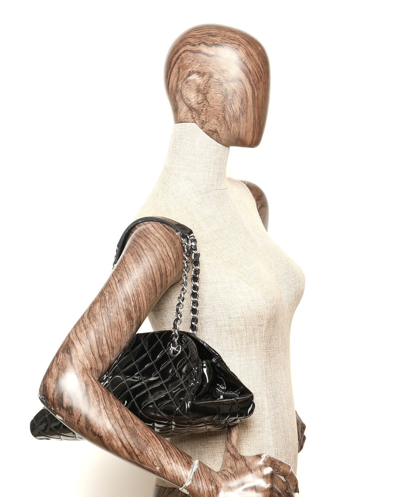 Chanel Patent Just Mademoiselle Bowling Bag