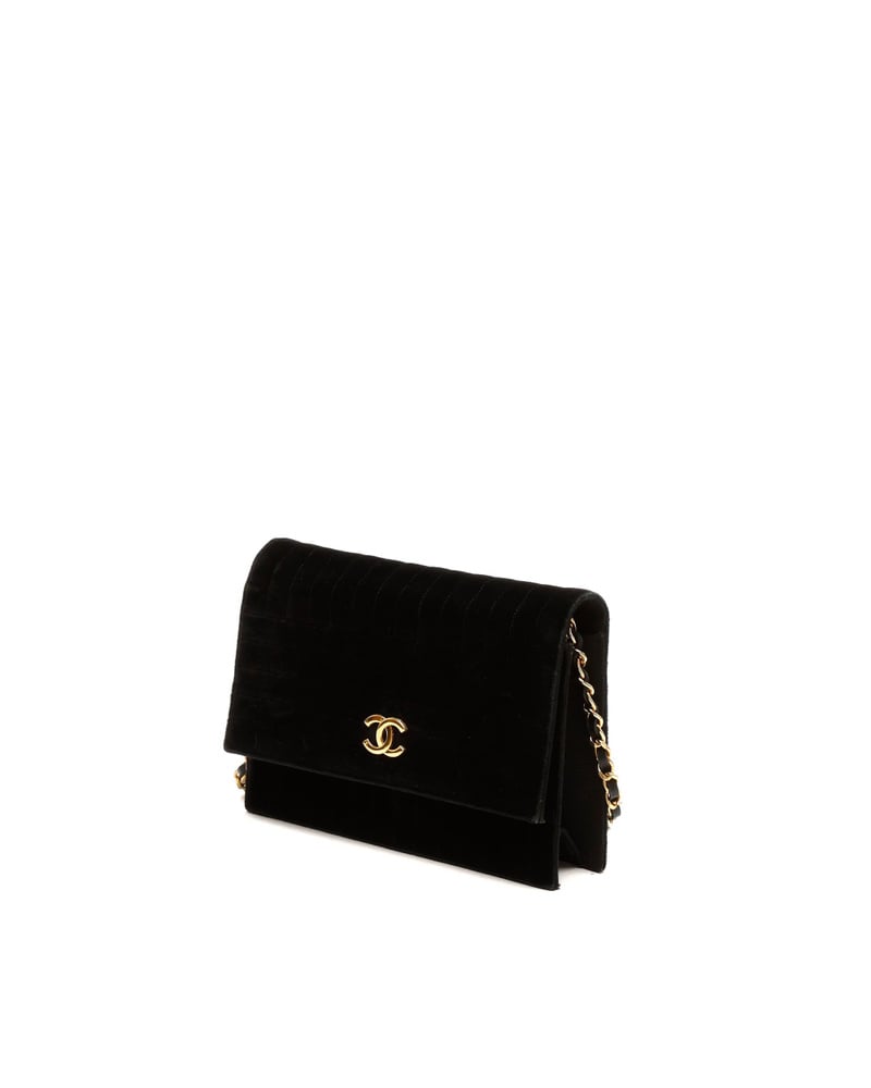 Chanel Velvet Single Flap Bag