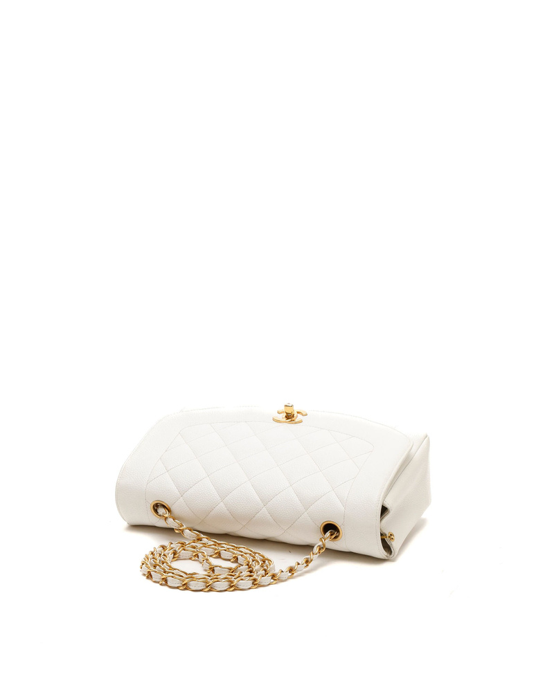 Chanel CC Diana Caviar Flap Bag