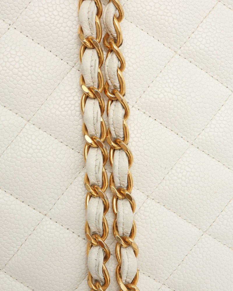 Chanel CC Diana Caviar Flap Bag
