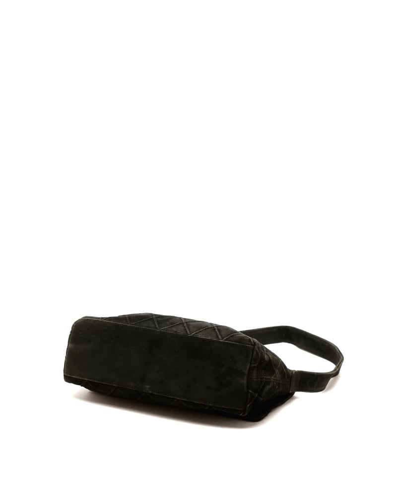 Chanel CC Suede Flap Bag