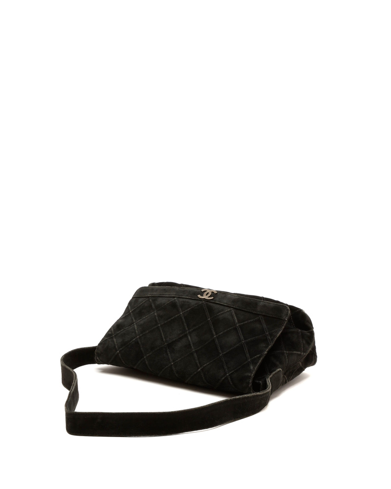 Chanel CC Suede Flap Bag