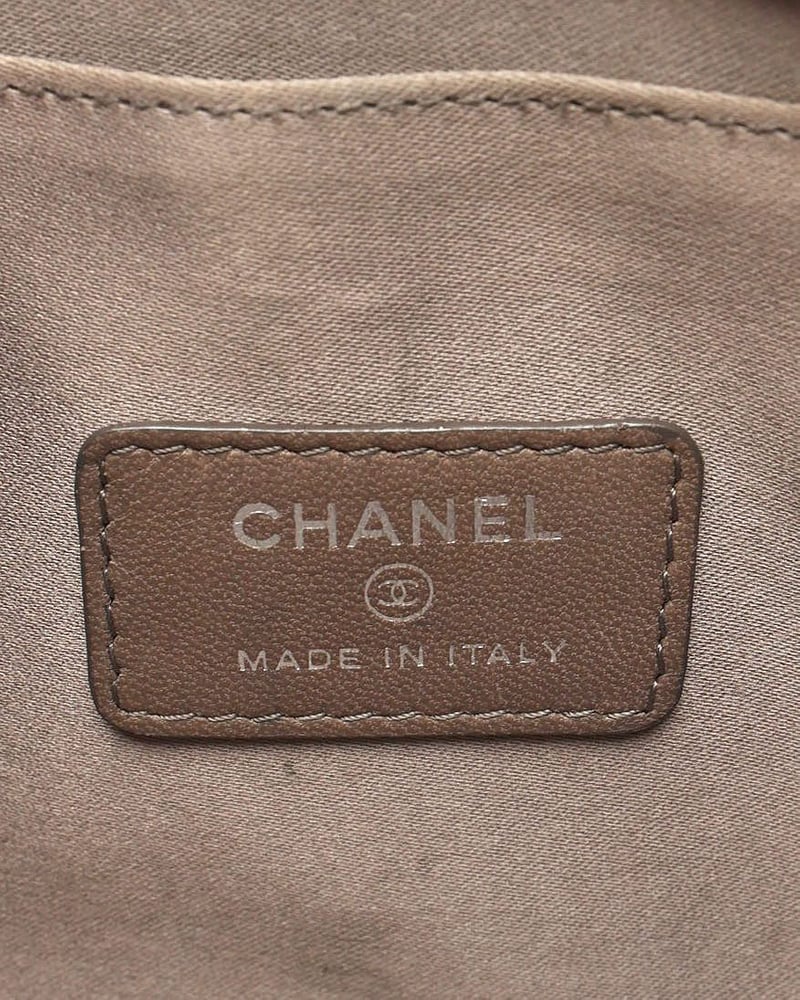 Chanel Patent Precious Symbols Pochette Bag