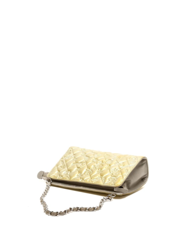 Chanel Patent Precious Symbols Pochette Bag