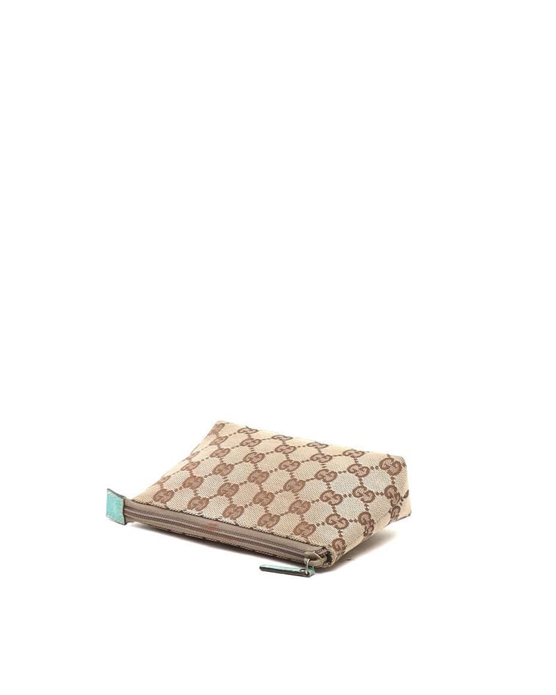Gucci GG Canva Leather Pouch