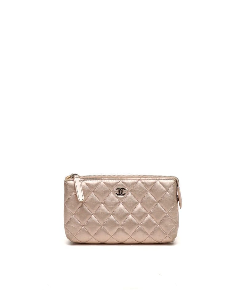 Chanel Coco Mark Metallic Pouch