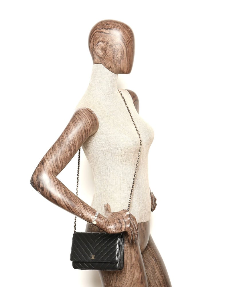 Chanel Chevron Wallet On Chain Bag