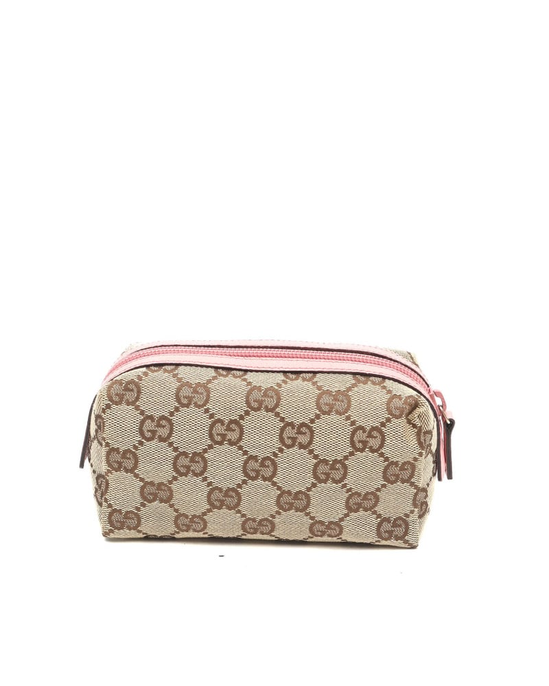 Gucci GG Leather Canva Pouch