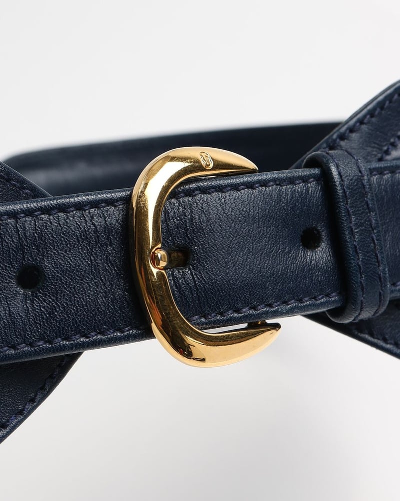 Gucci Leather Waist Belt, Size 75