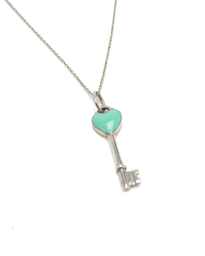 Tiffany & Co Heart Key Silver Necklace