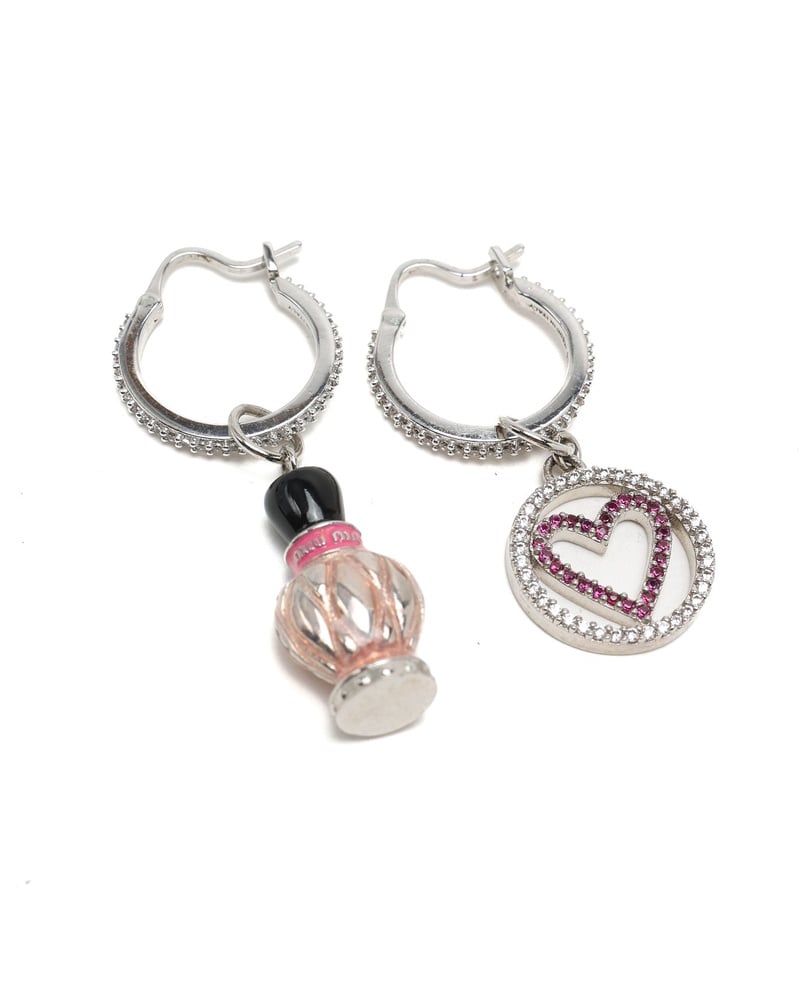 MIU MIU Heart Perfume Earrings