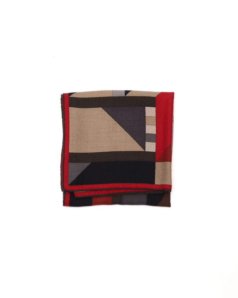 Hermès Carré 100 Anamorphée Cashmere Silk Scarf