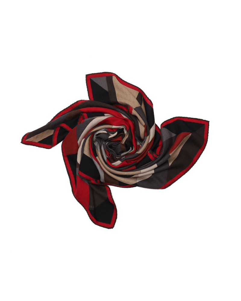 Hermès Carré 100 Anamorphée Cashmere Silk Scarf