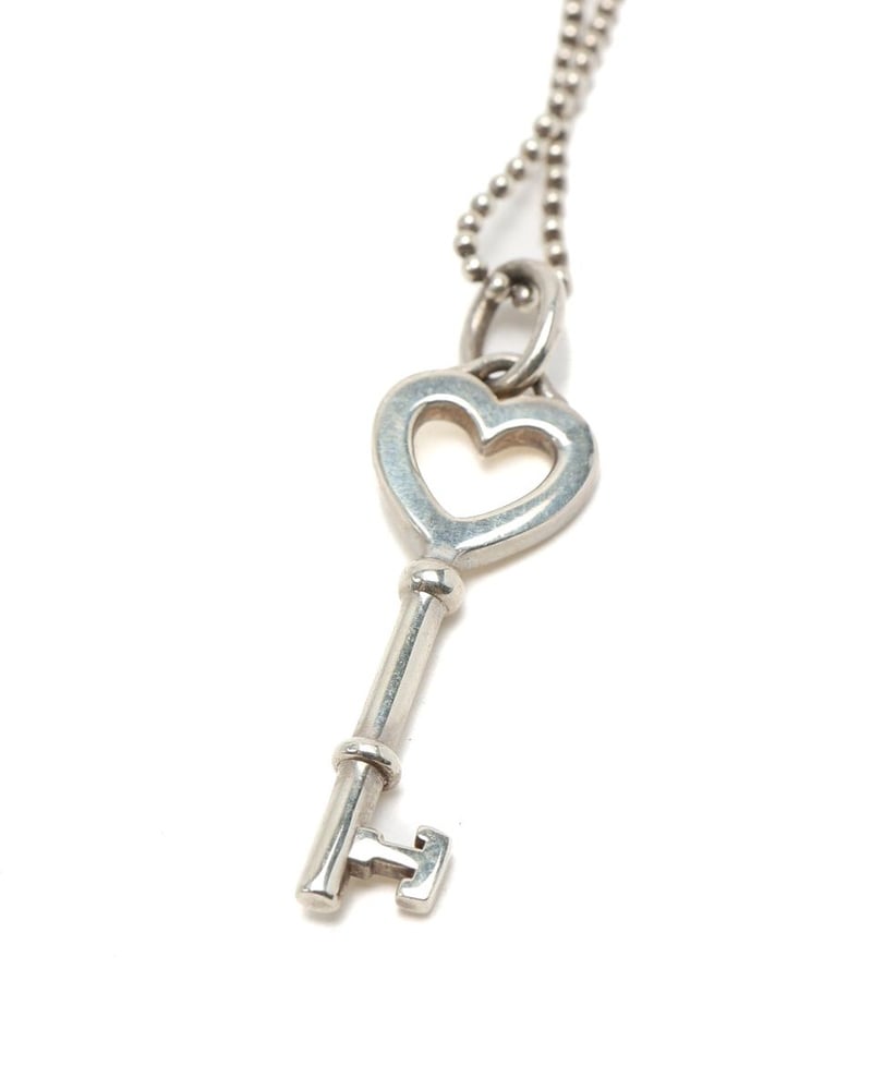 Tiffany & Co Heart Key Silver Necklace