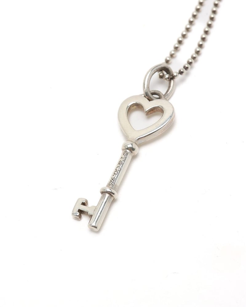 Tiffany & Co Heart Key Silver Necklace