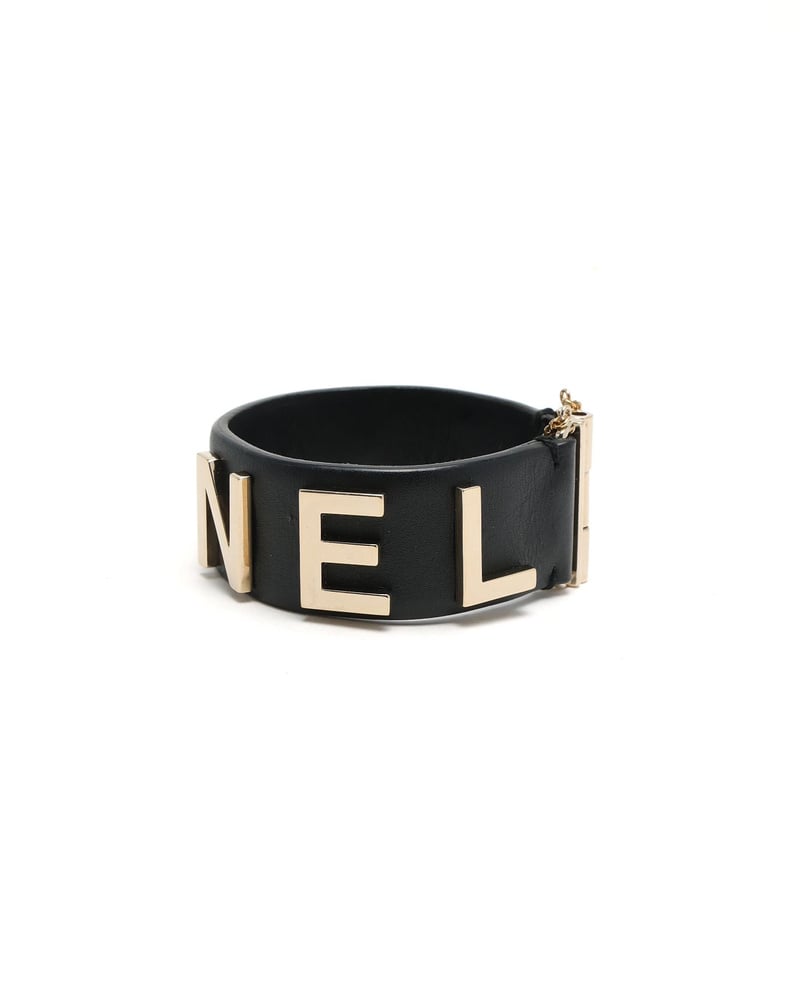 Chanel Leather Wrap Bracelet