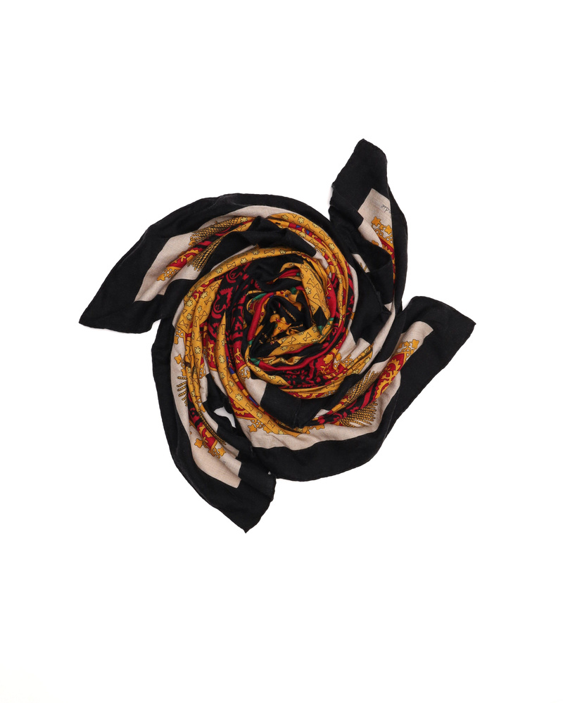 Hermès 140 Brins D'Or Cashmere Silk Scarf