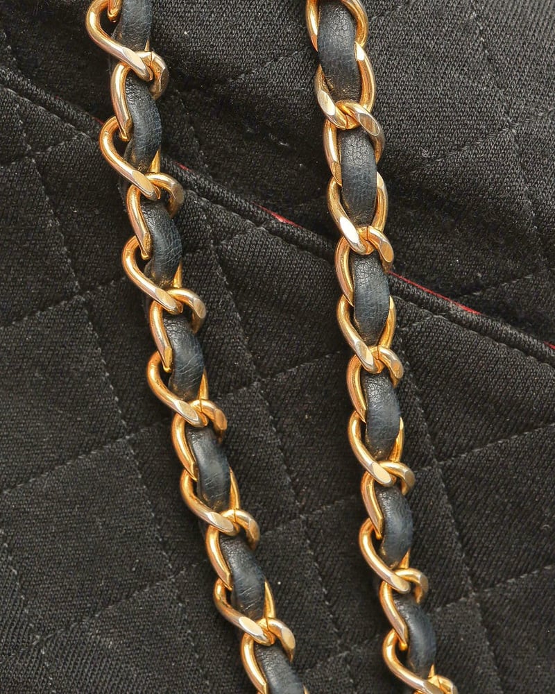 Chanel Vintage Jersey Single Flap Bag