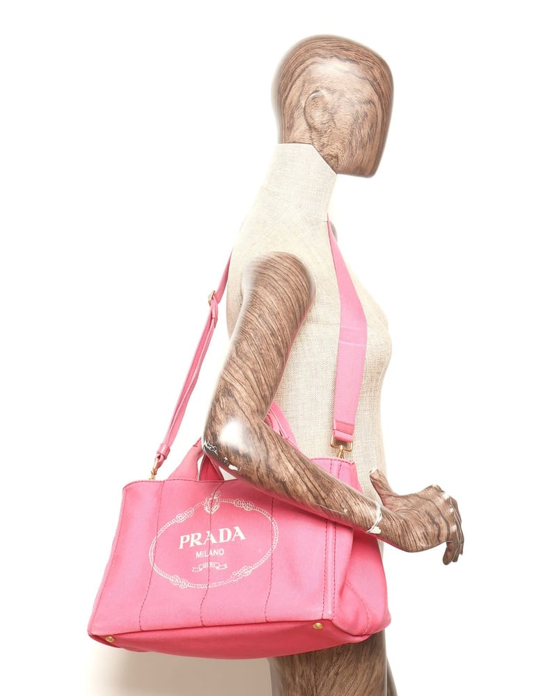 Prada Large Canapa Tote Bag