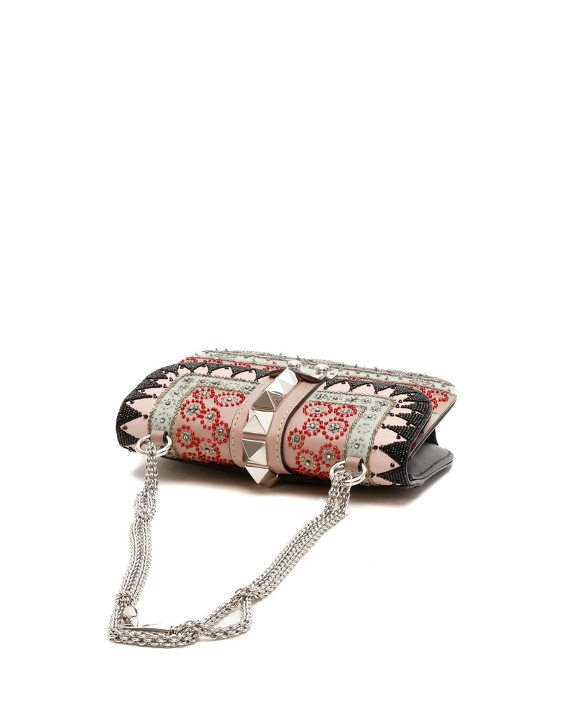 Valentino Garavani Rockstud Glam Lock Beads Bag