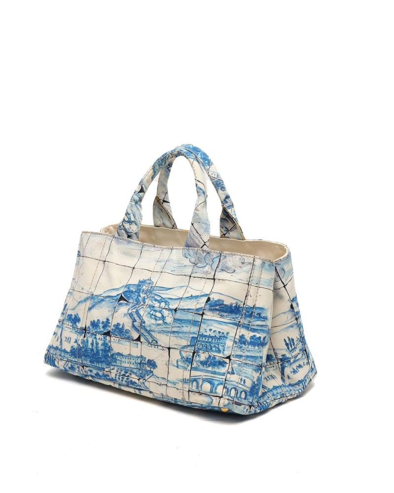 Prada Canapa Azelejos Tote Bag