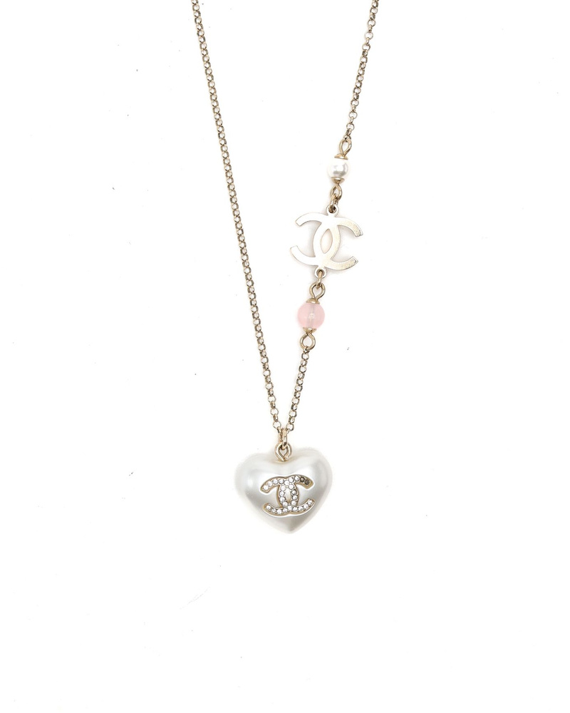 Chanel Coco Mark Pearl Necklace