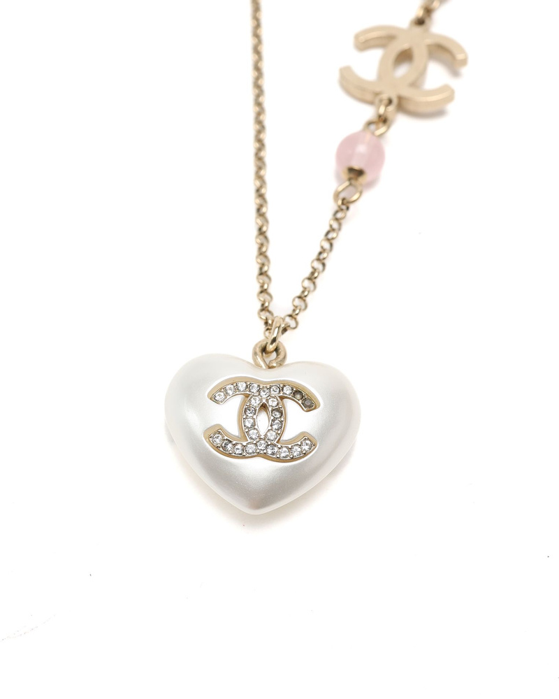Chanel Coco Mark Pearl Necklace