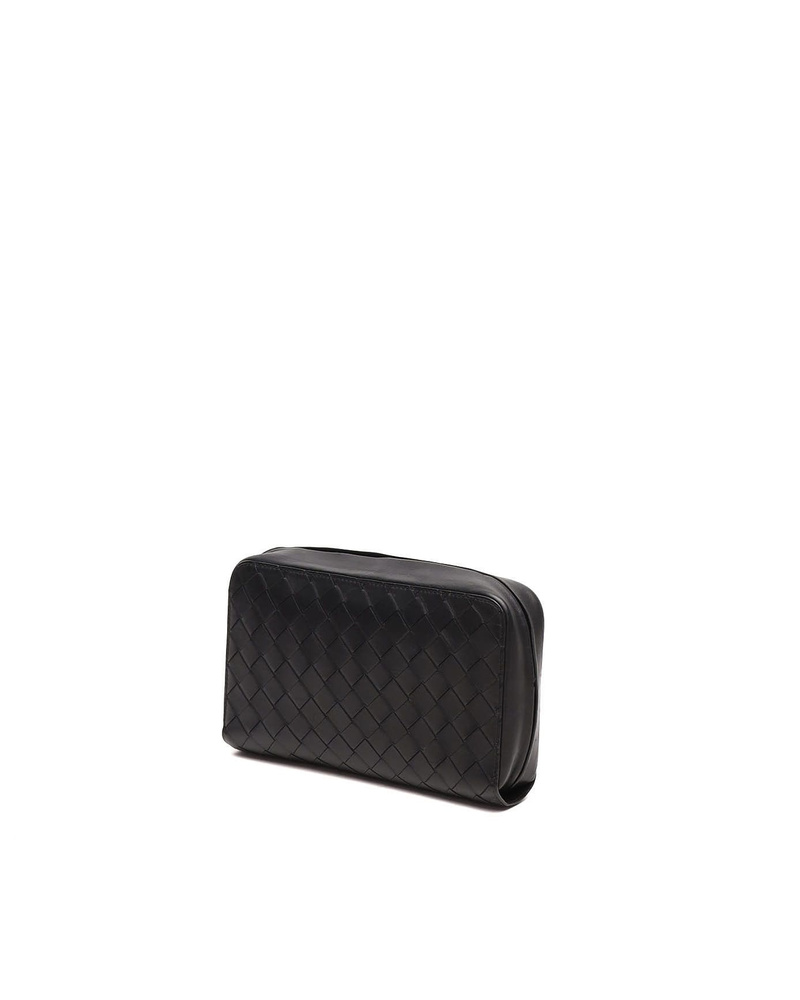 Bottega Veneta Intrecciato Zip Clutch Bag