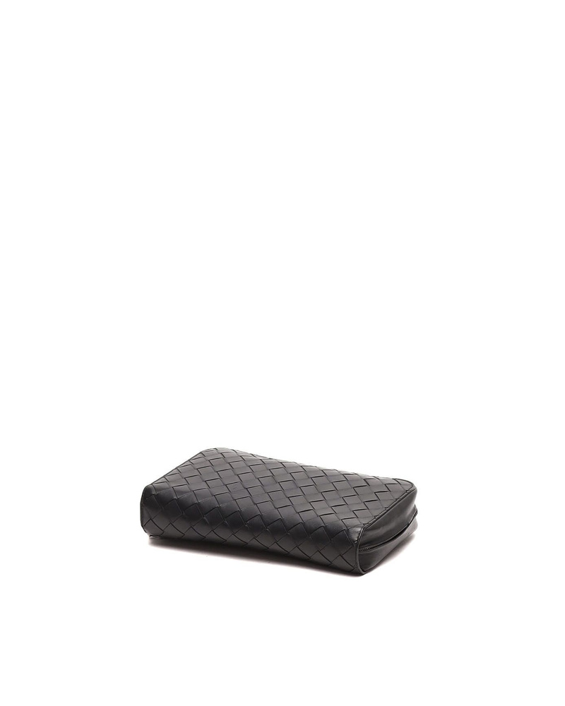 Bottega Veneta Intrecciato Zip Clutch Bag