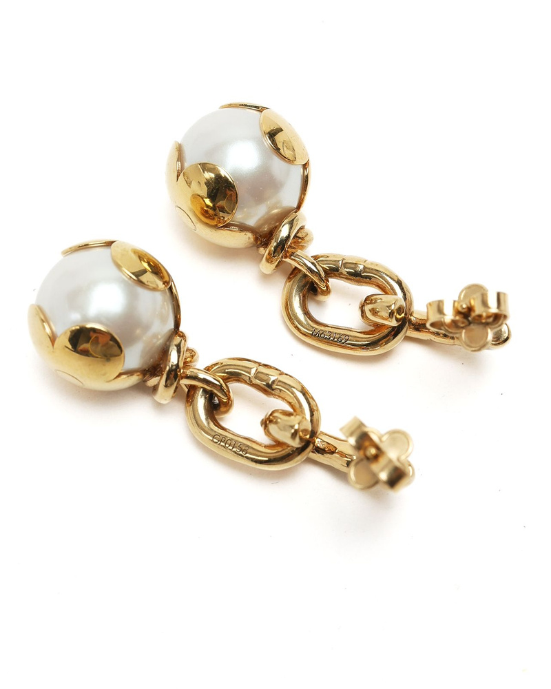 Louis Vuitton Knotty Pearl Dangling Earrings