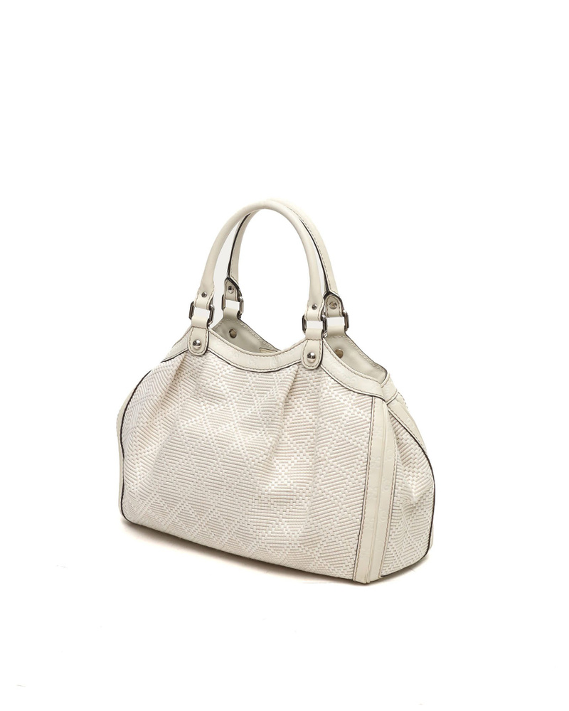 Gucci Woven Guccissima Sukey Tote Bag