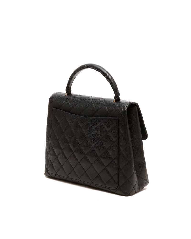 Chanel Caviar Kelly Top Handle Bag