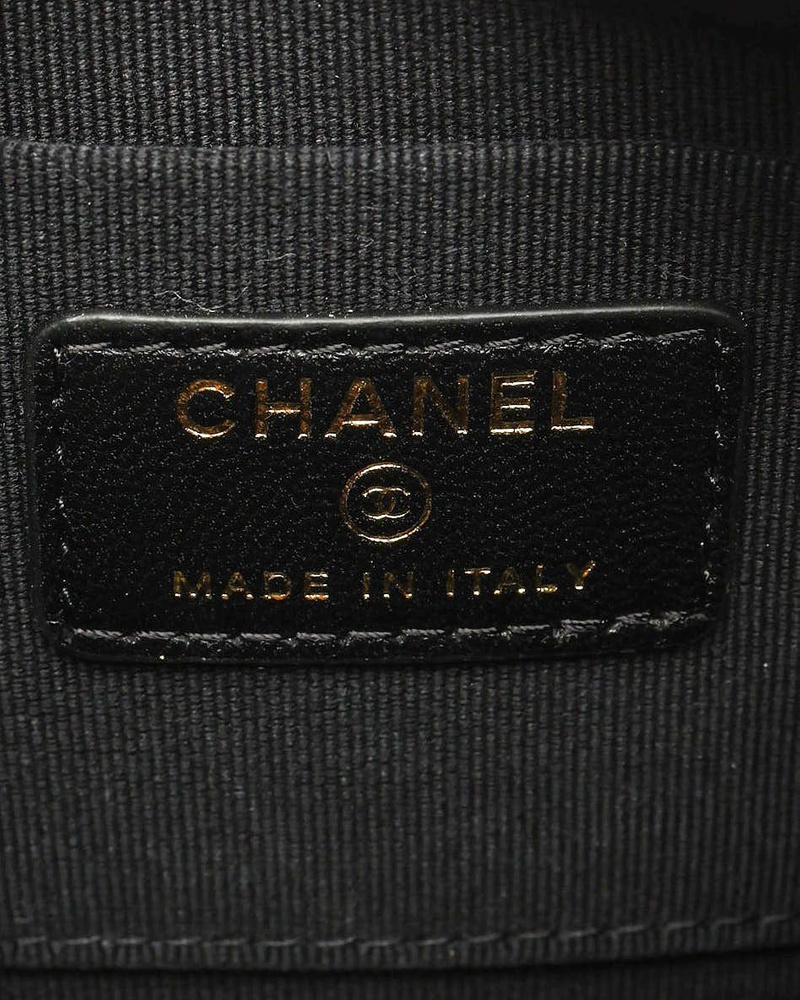Chanel CC Mini Velvet Half Moon Bag