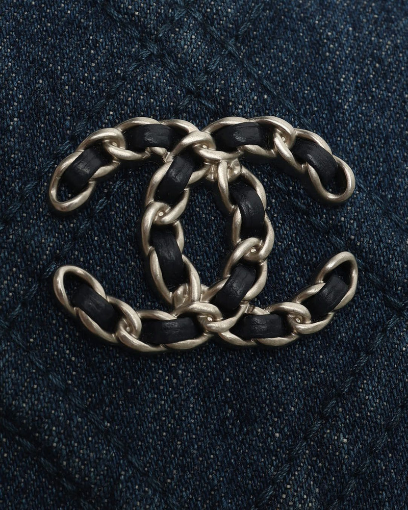 Chanel 19 Denim Phone Holder Crossbody Bag