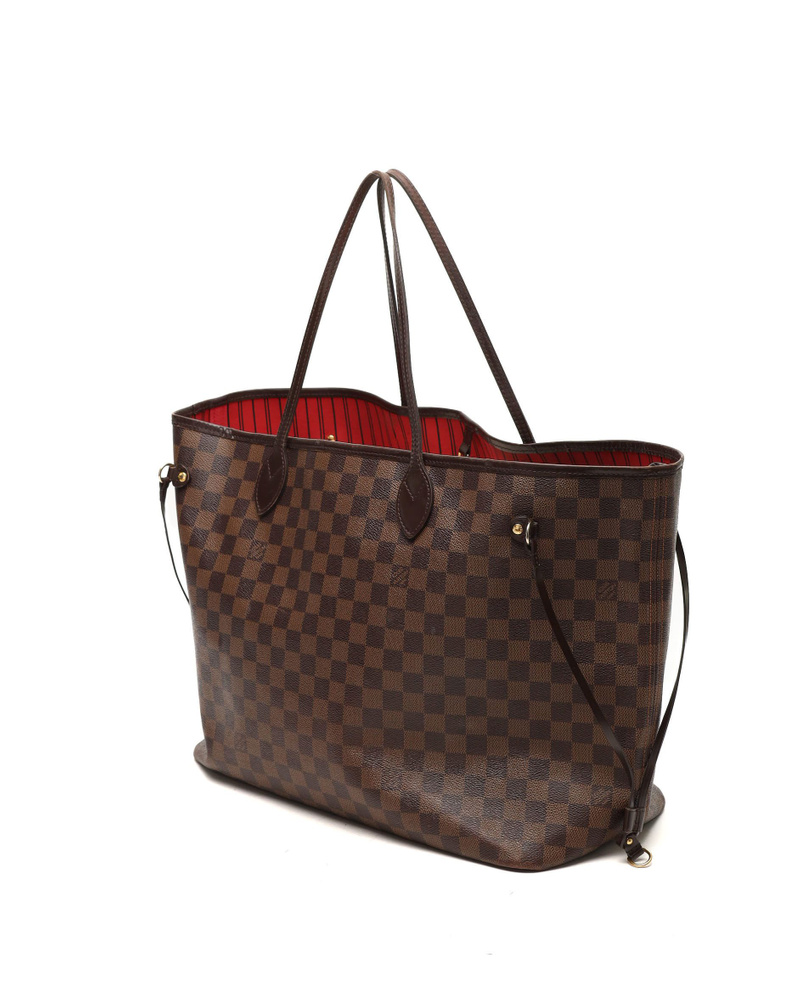 Louis Vuitton Damier Ebene Neverfull GM Tote Bag