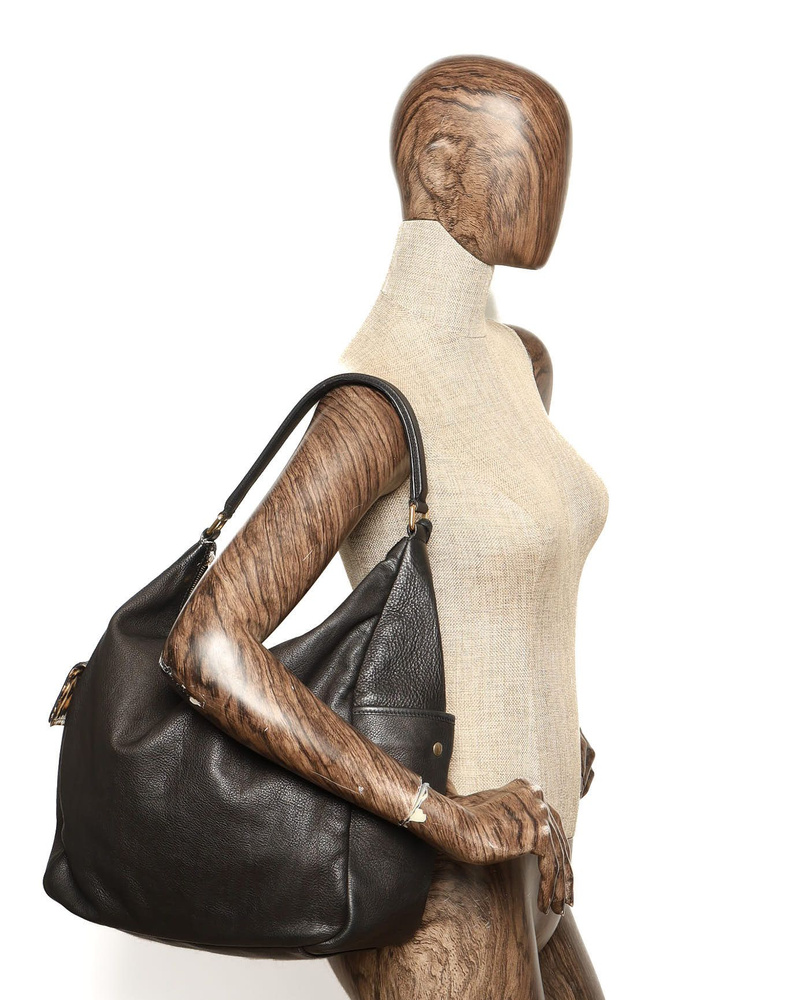 Saint Laurent Yves Leather Tote Bag