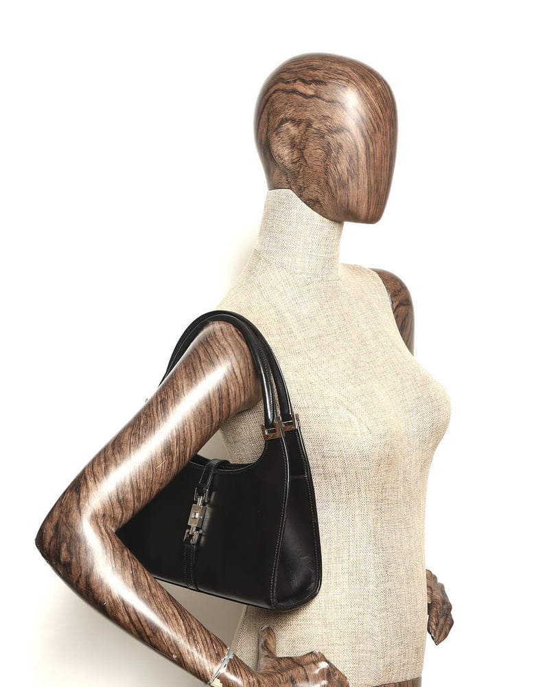Gucci Leather Jackie Bardot Bag