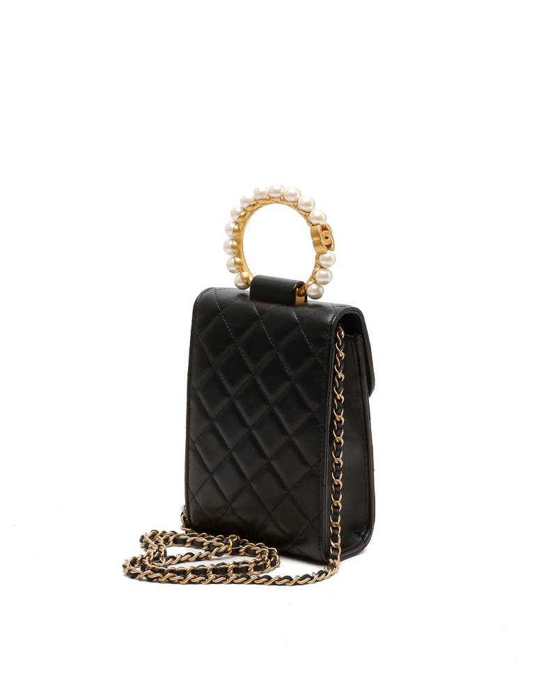 Chanel Pearl Crown Phone Holder