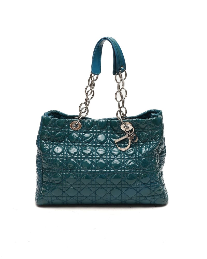 Christian Dior Patent Lady Dior Tote Bag