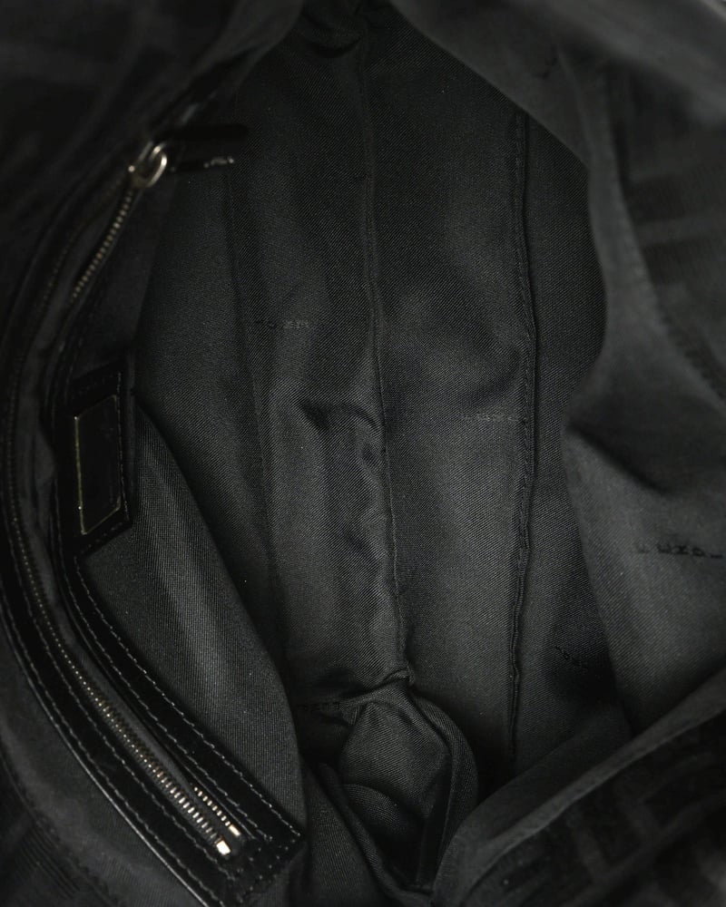 Fendi Zucca Fold Over Baguette Bag