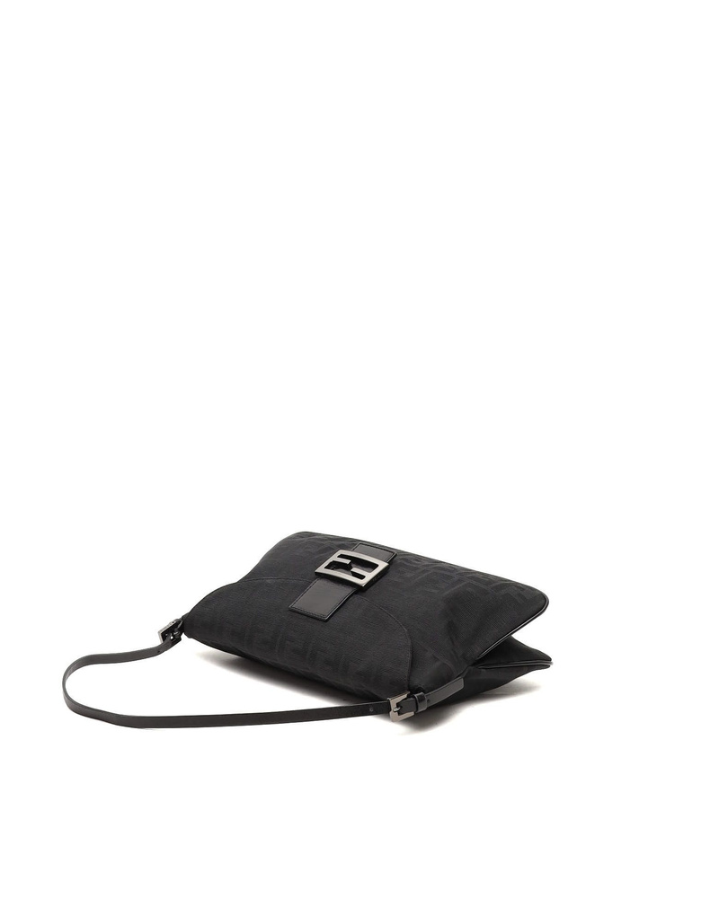 Fendi Zucca Fold Over Baguette Bag
