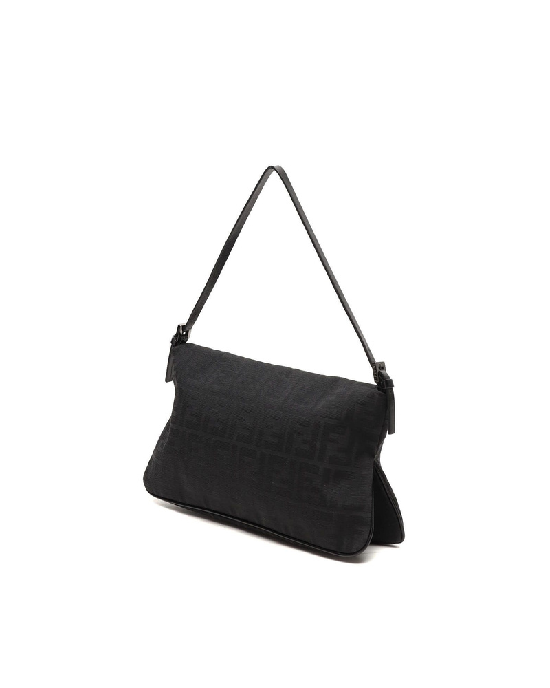 Fendi Zucca Fold Over Baguette Bag
