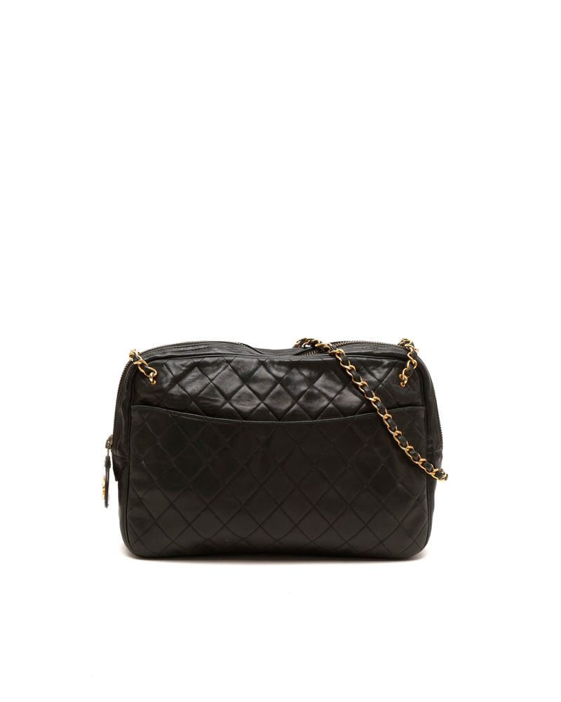 Chanel CC Quilted Messenger Bag