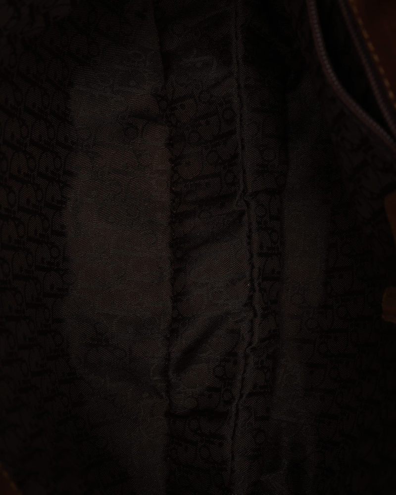 Christian Dior Suede Pony Hair Saddle Bag