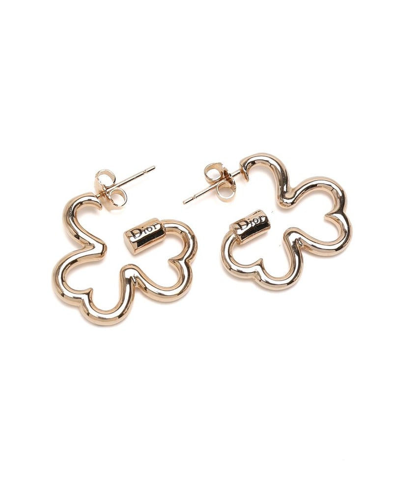 Christian Dior Clover Earrings